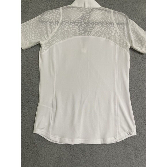 Ariat Pro Series Airway Show Short White Women's 1/4 zip Small Horse Equestrian - Picture 7 of 10